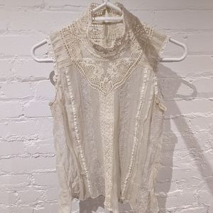 3/$30 Anthropologie: Tiny lace top